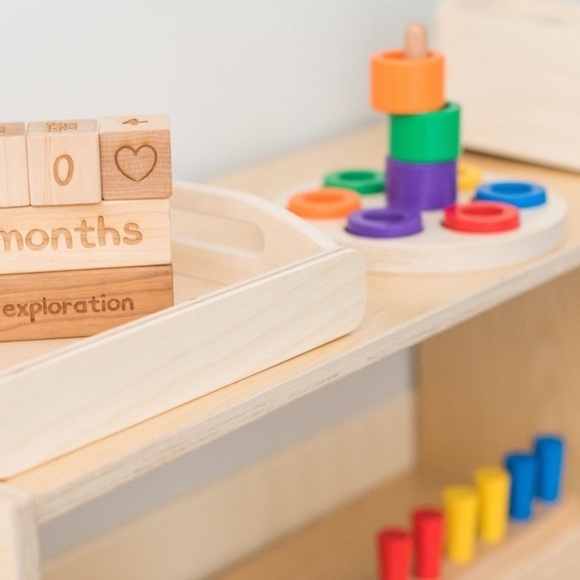 Montessori Wood Stable Stacker Toy - Picture 8 of 12